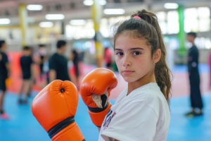 Bild von kp yamu Jayanath auf Pixabay: Mädchen mit Boxhandschuhen