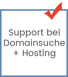 Support bei Domainsuche und Hosting