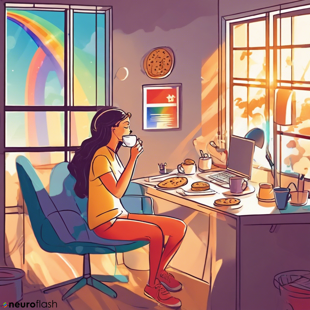 Illustration of a female web designer 